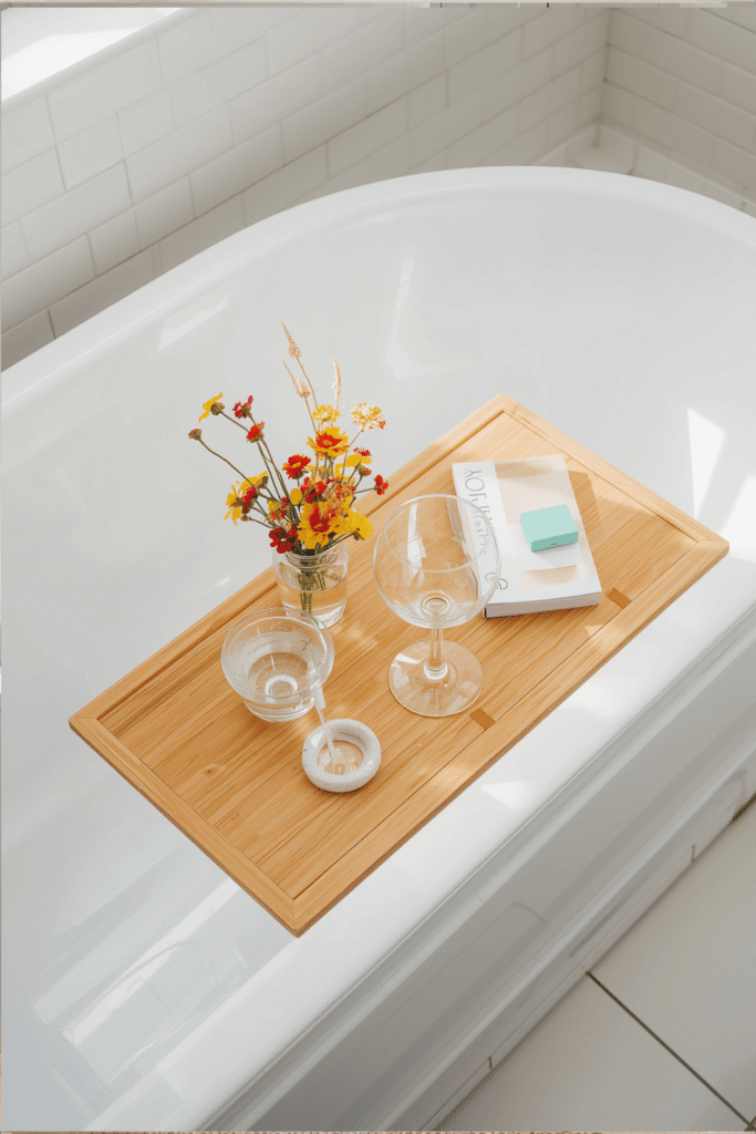 6. ZENY Adjustable Bathtub Tray