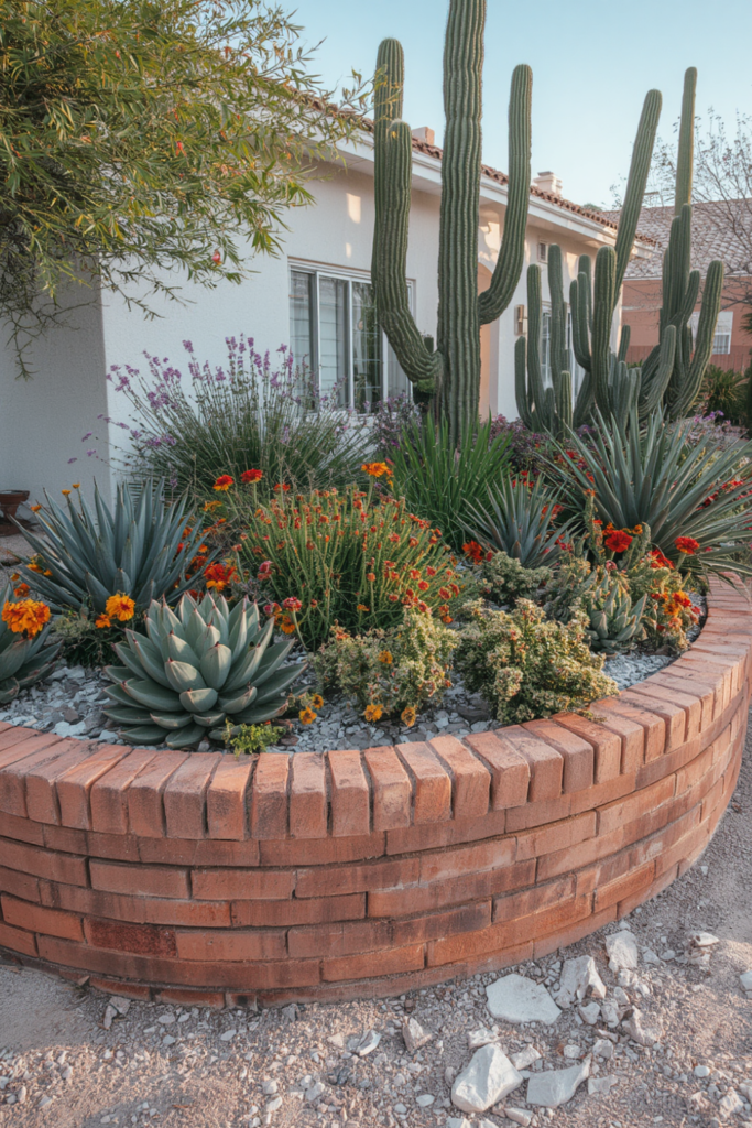 7. Install Low Adobe or Concrete Walls for Structure