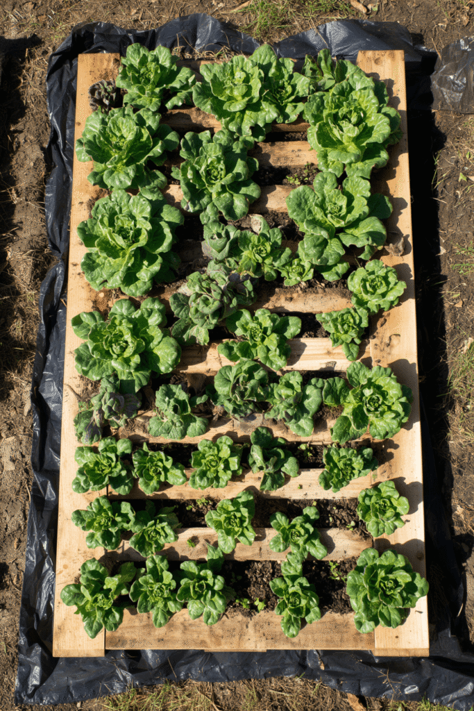 9. Pallet Vegetable Garden Bed
