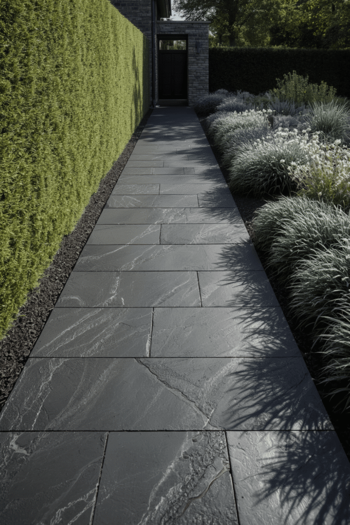 9. Stacked Slate Pavers