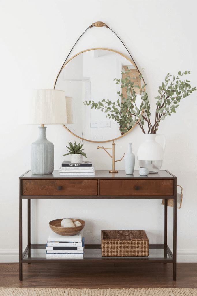 Console Table Decorating and Styling Tips
