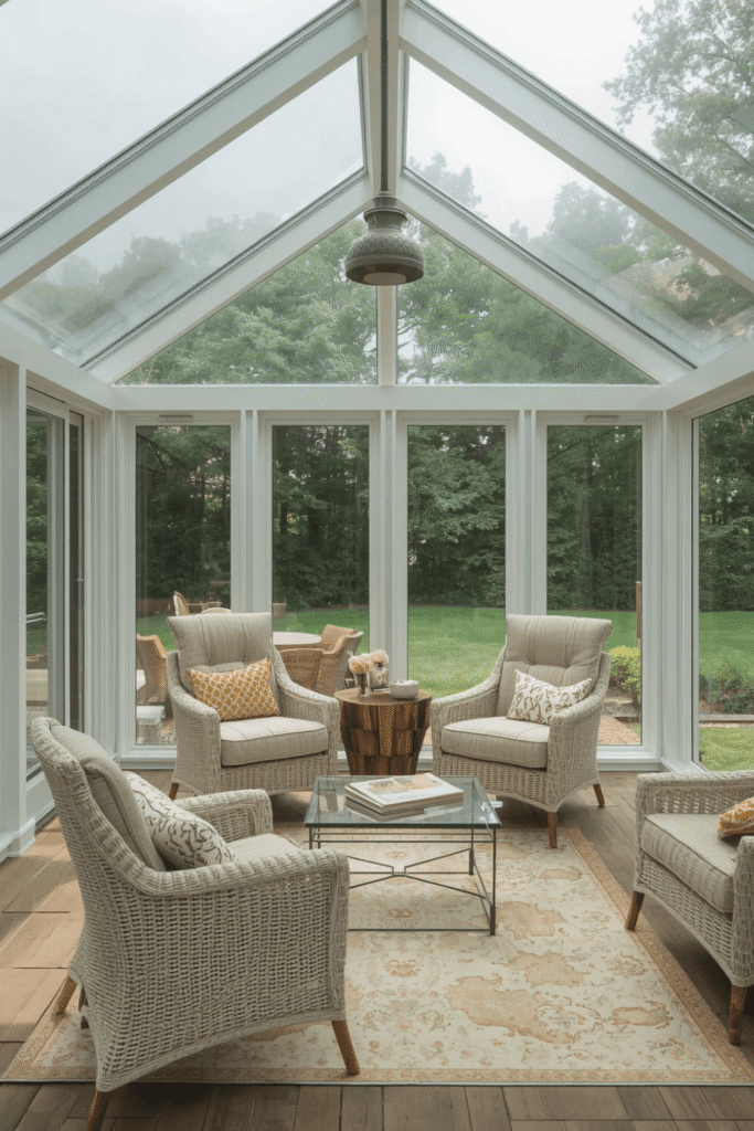 Enclosed Sunroom Ideas for Back of House