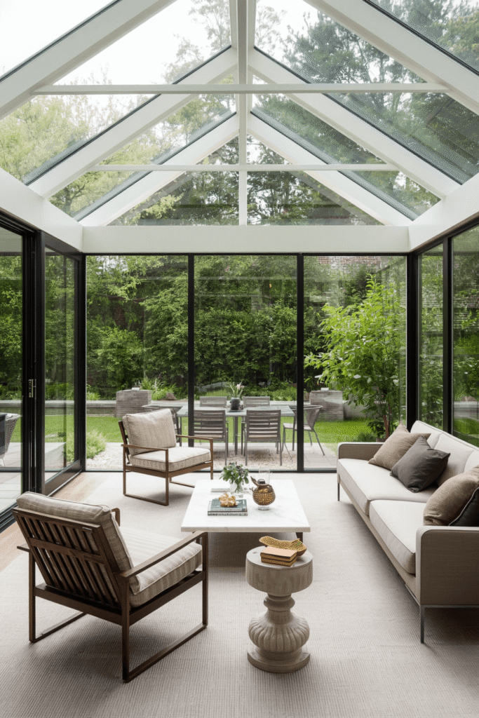 Modern Sunroom Ideas for Back of House