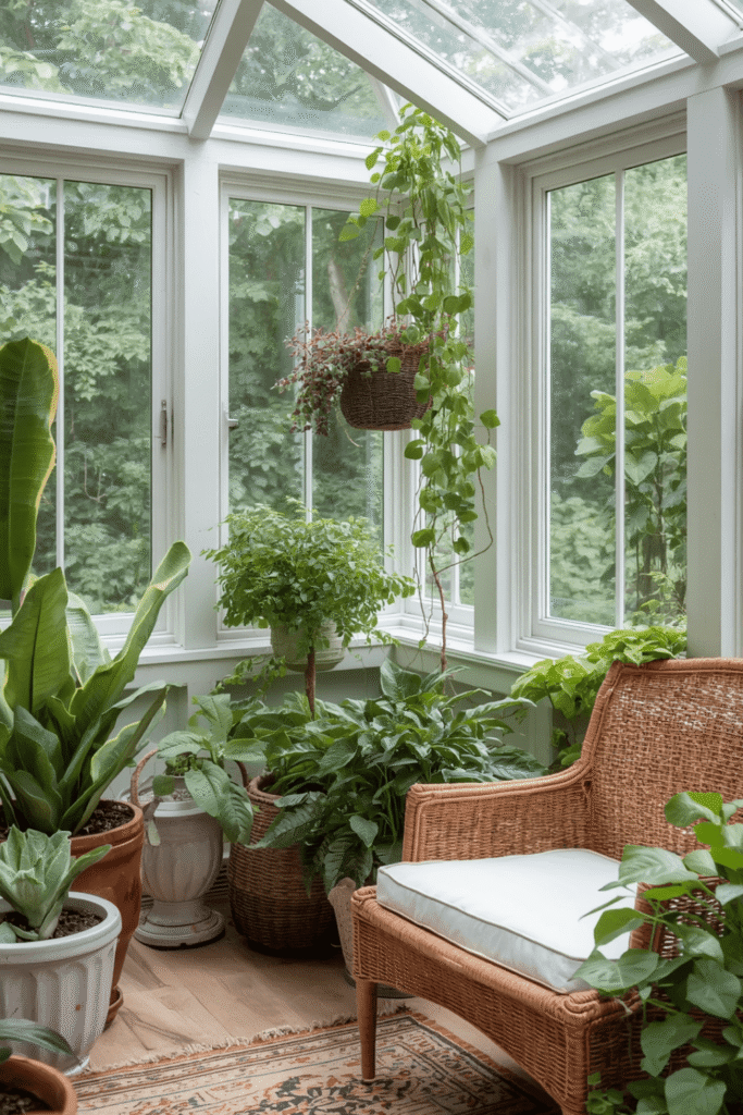 Sunroom Plants Ideas for Back of House