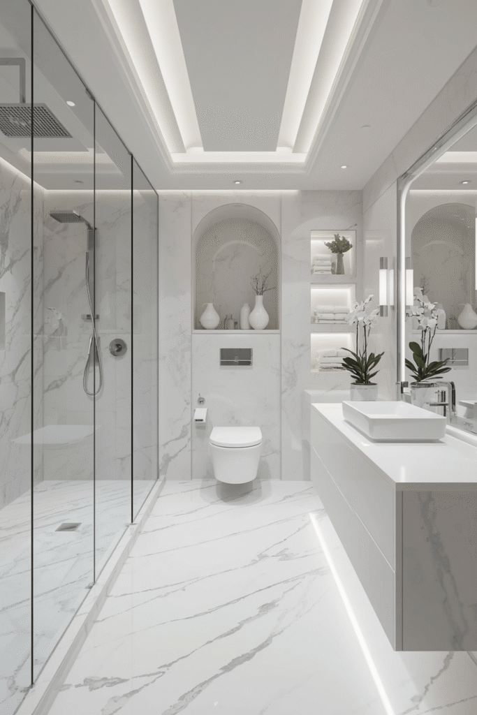 3. Walk In Shower Bathroom Layouts
