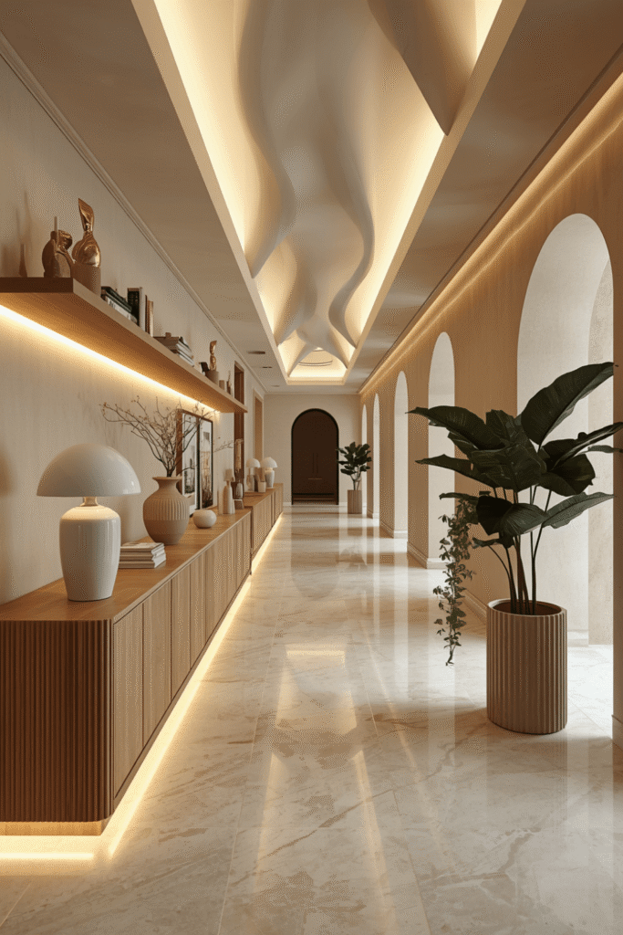 5. Arched Hallway Design