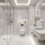 7. Modern Marble Shower Design