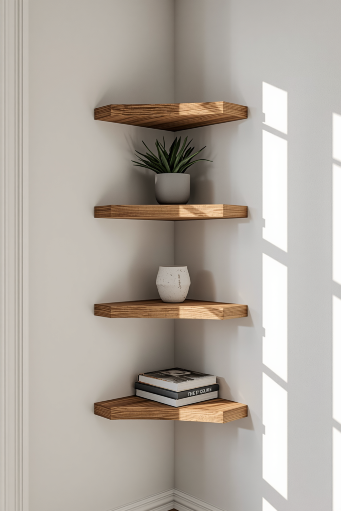 Corner Shelf Ideas for Awkward Spaces