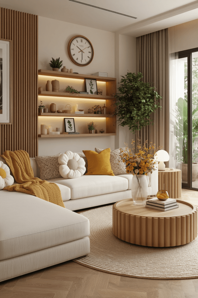 Mustard Yellow Living Room The Warmest Accent Color