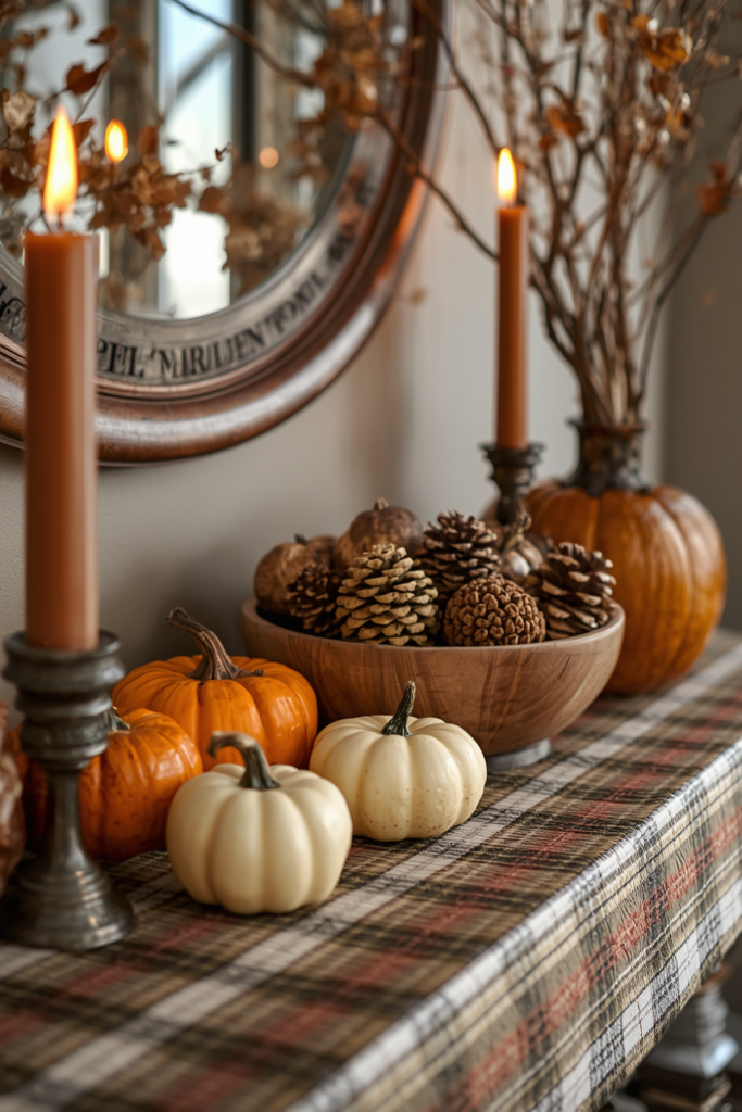 Fall Entryway Table Decor Ideas