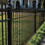 wrought iron fence front yard