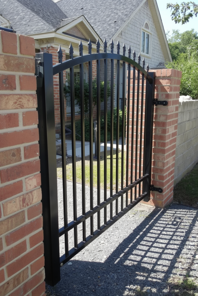 wrought iron fence gate installation