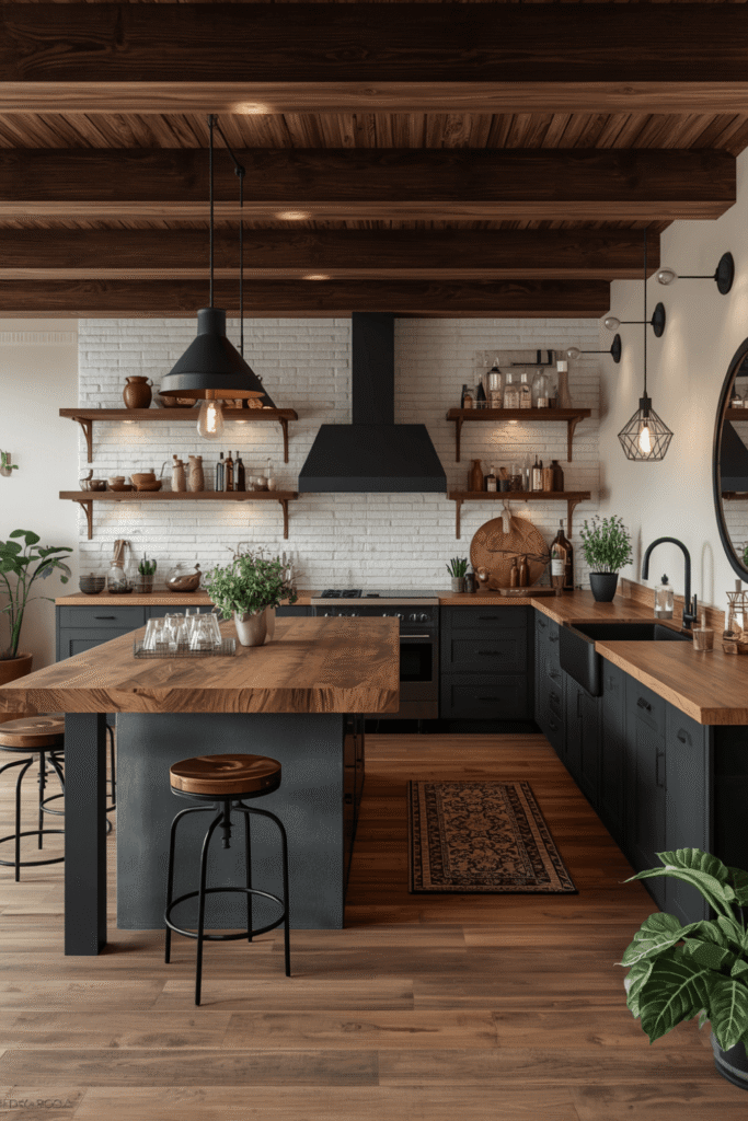 1. Dark Kitchen Cabinets