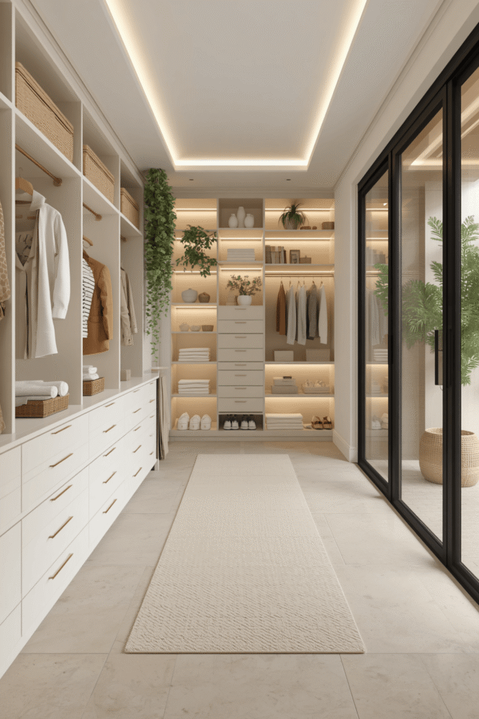1. White Closet Design