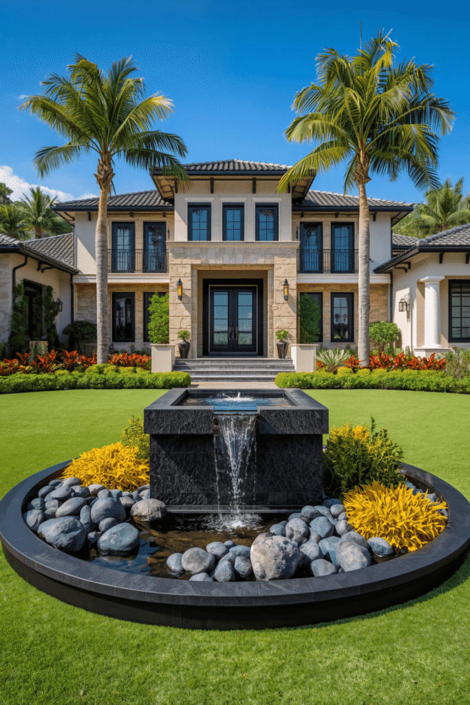 2. Modern Water Feature