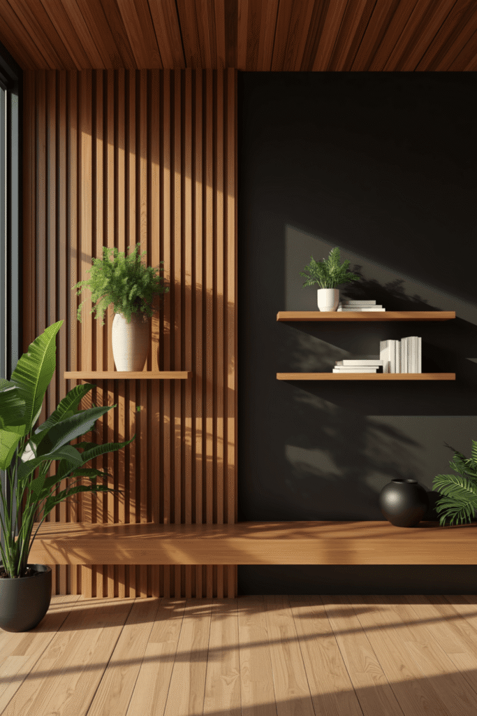 3. Wooden Wall Design Ideas