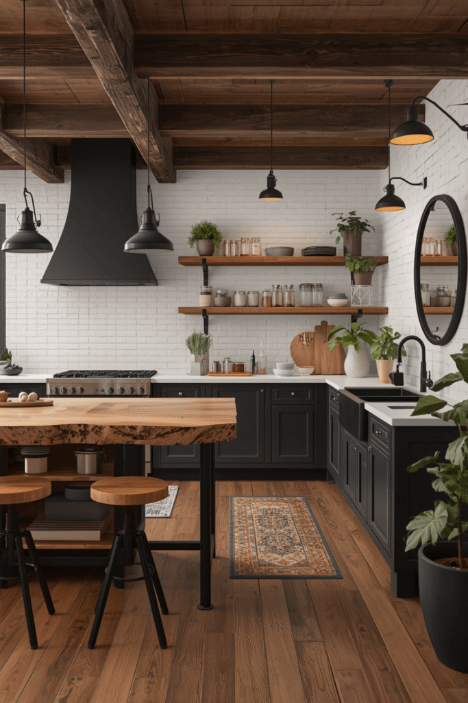 4. Industrial Kitchen Island