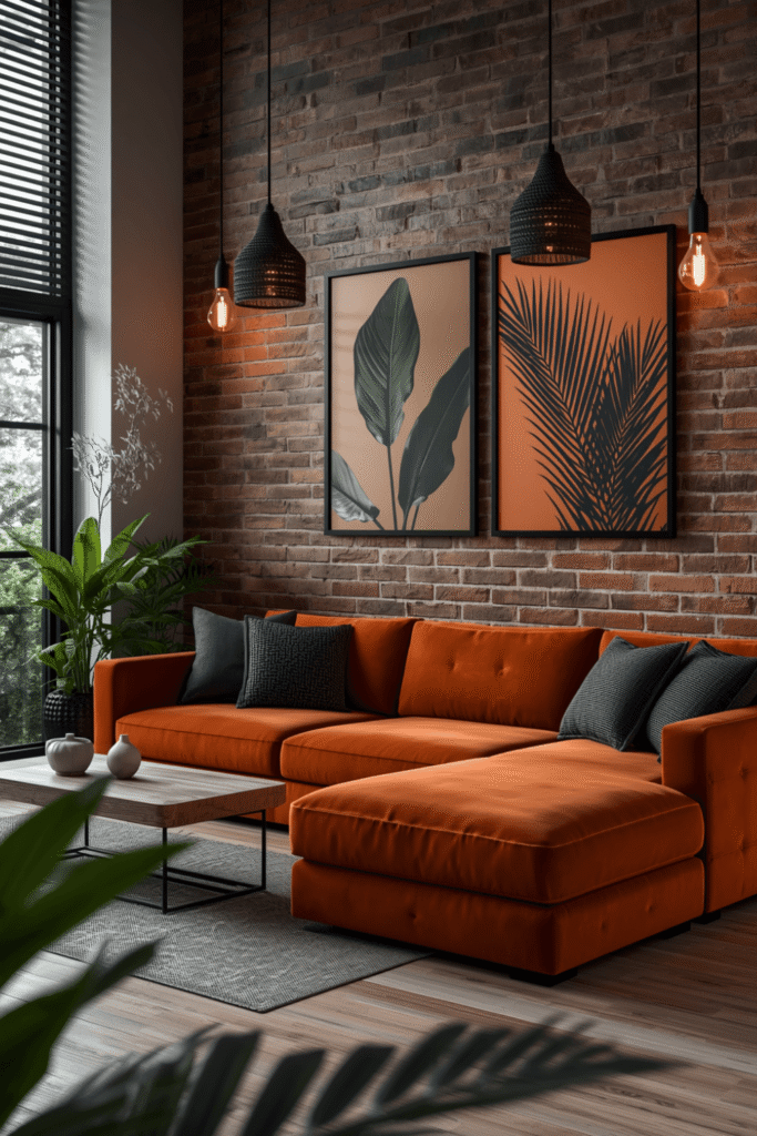 Black and Orange Decor The Combo That Just Works