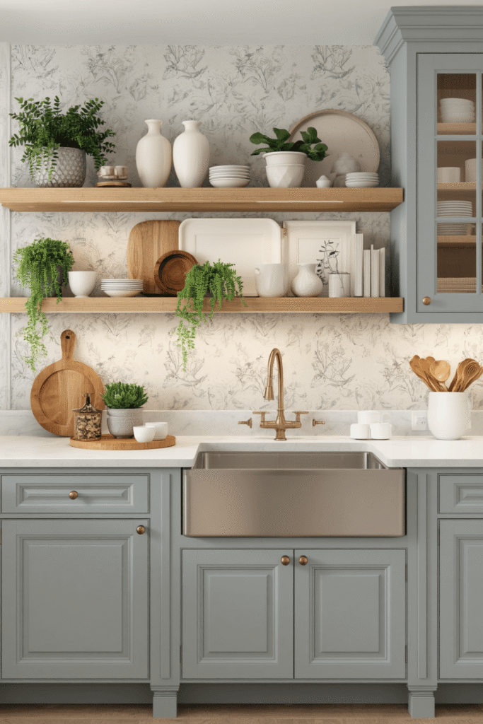 Light Blue Kitchen Cabinets for a Softer Feel