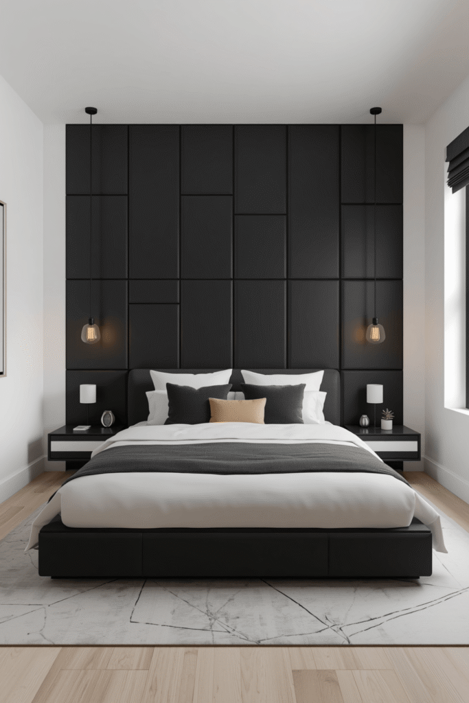 Start With a Black Accent Wall Bedroom