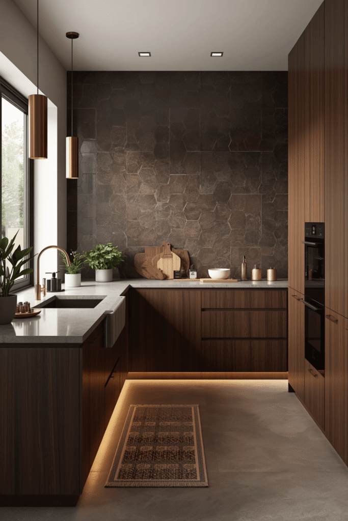 Why Dark Wood Kitchens Feel So Luxurious