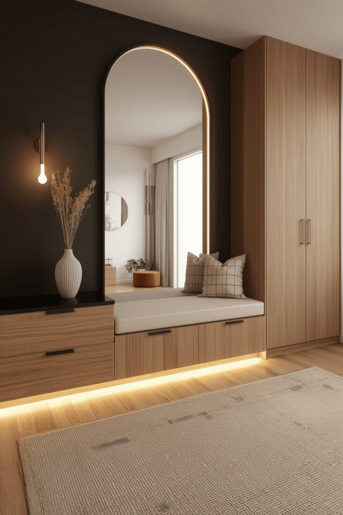 Wooden Entryway Decor for Warmth
