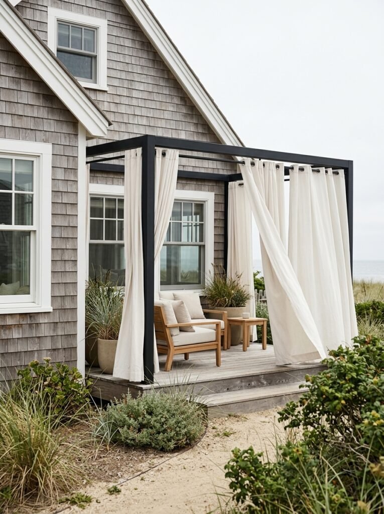 11. Add Beautiful Patio Decor With Textiles and Accents