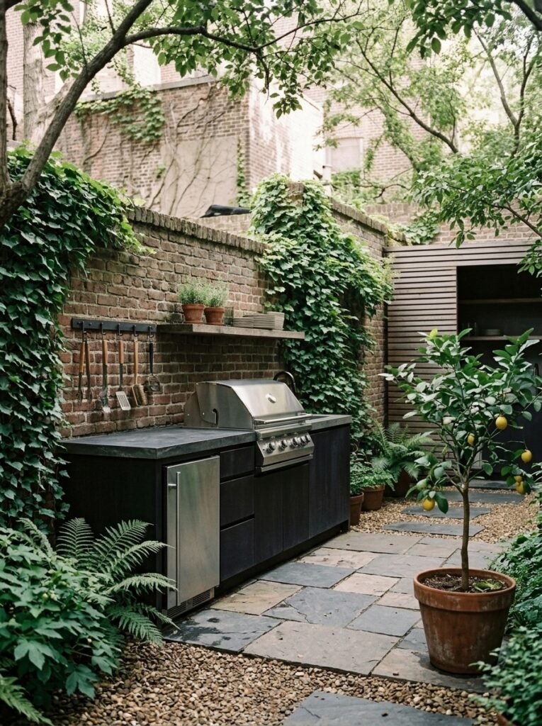 15. Compact Outdoor Kitchen