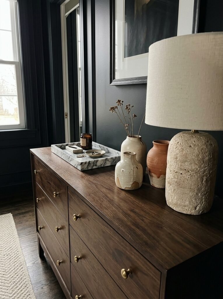 20. Velvet Touches for a Moody Black Bedroom