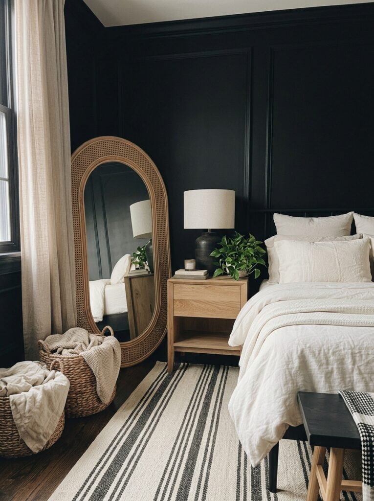 27. Black and White Bedroom Design Done Right
