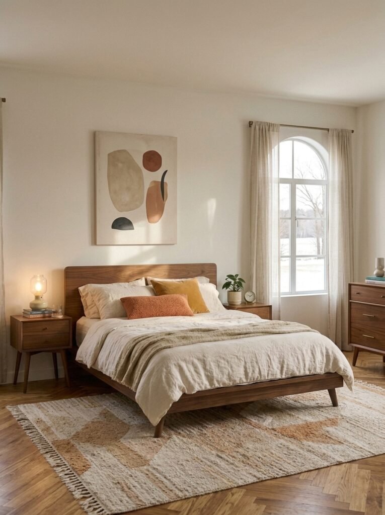 3. White Walls and Wood