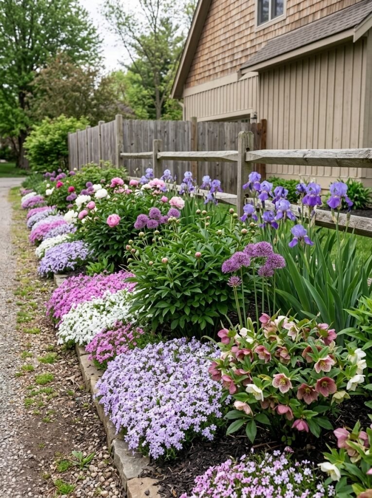 7. Symmetrical Craftsman Front Yard