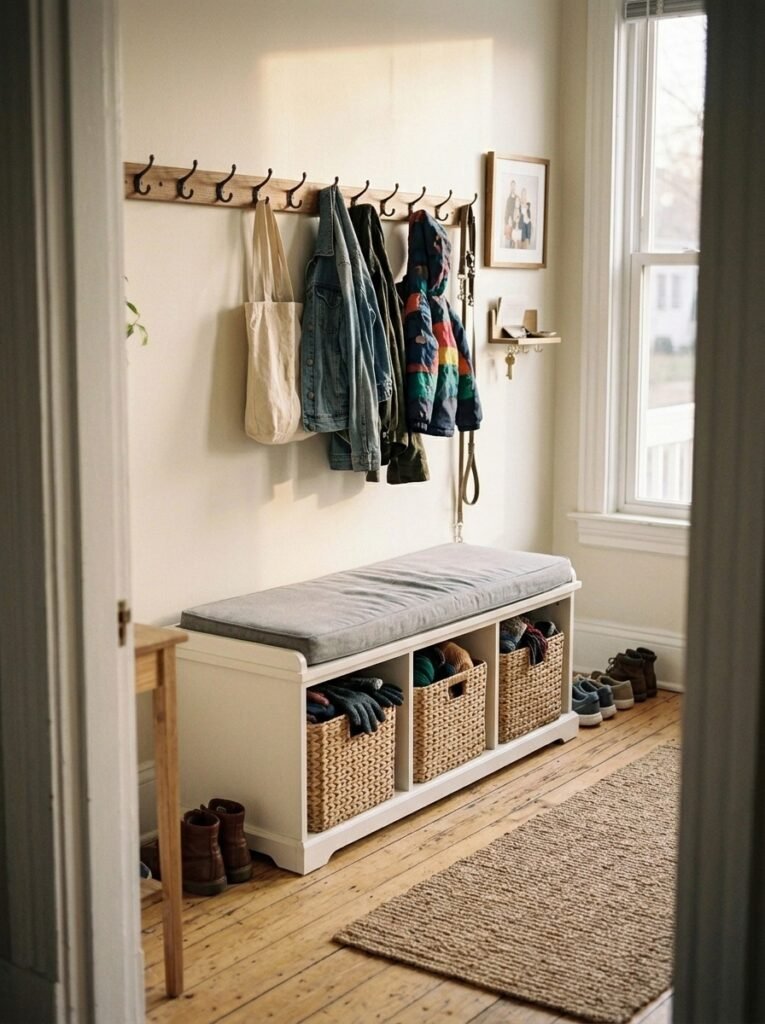 Add a Bench With Hidden Storage