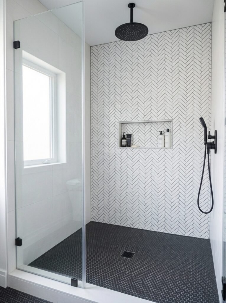Beige Bathroom Ideas for a Warm, Calming Shower Space