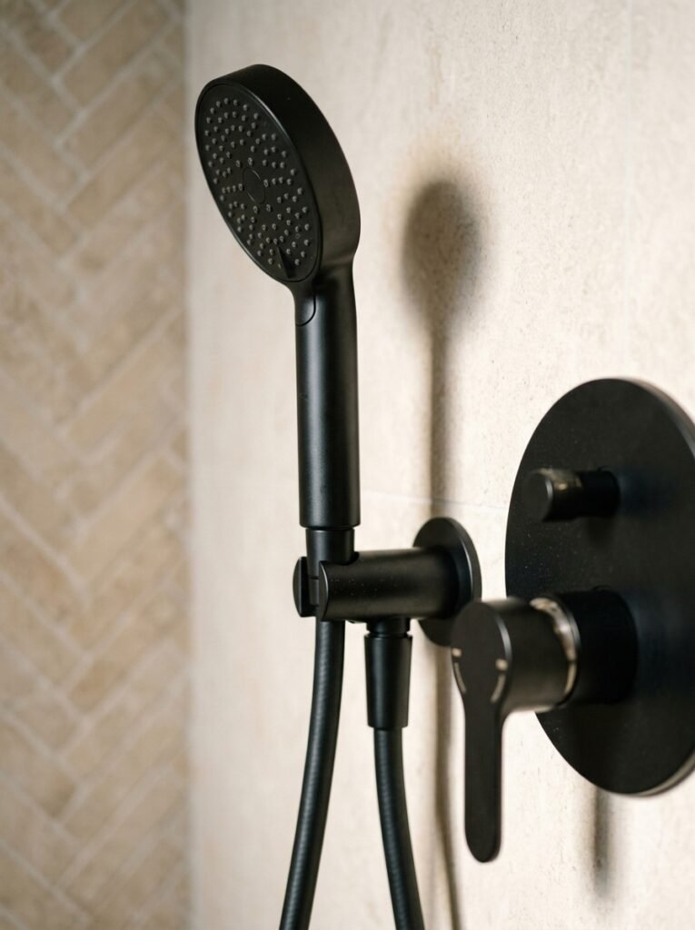 Black Shower Fixtures Bold Contrast Without Overdoing It
