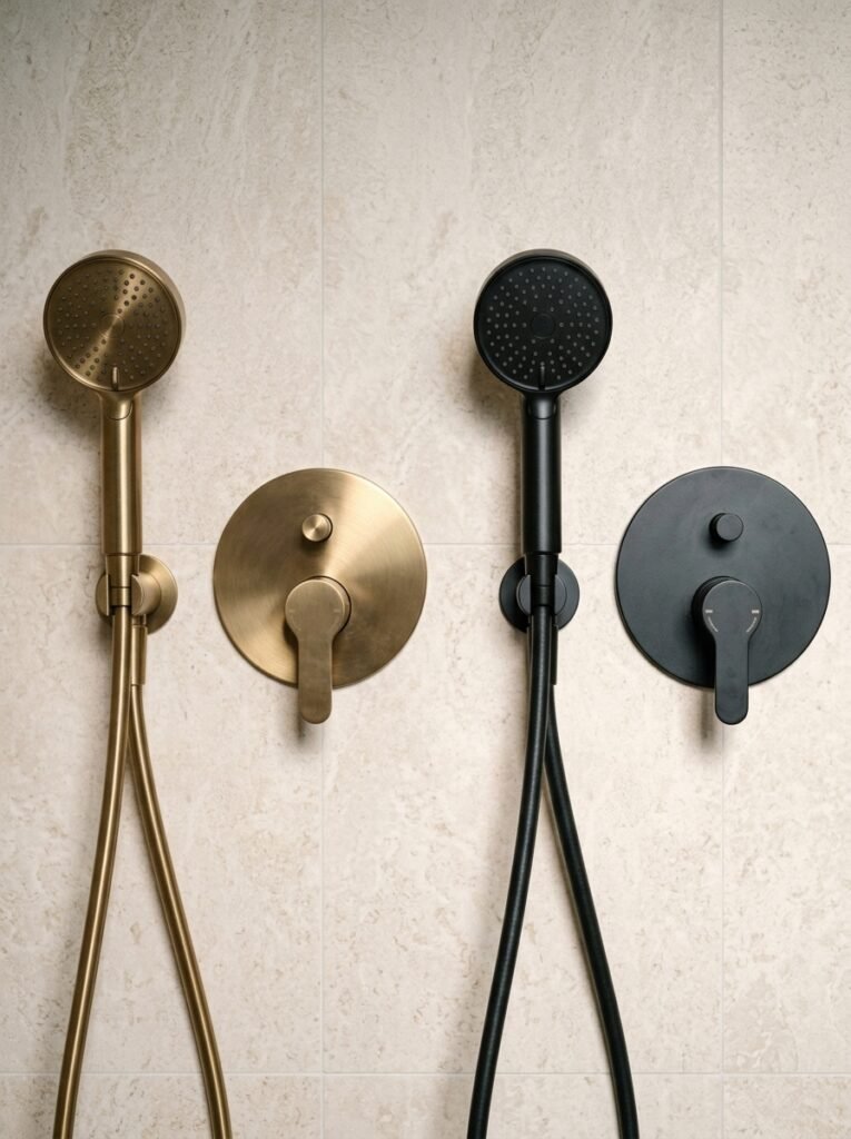 Brass vs Matte Black Choosing the Right Shower Hardware Finish