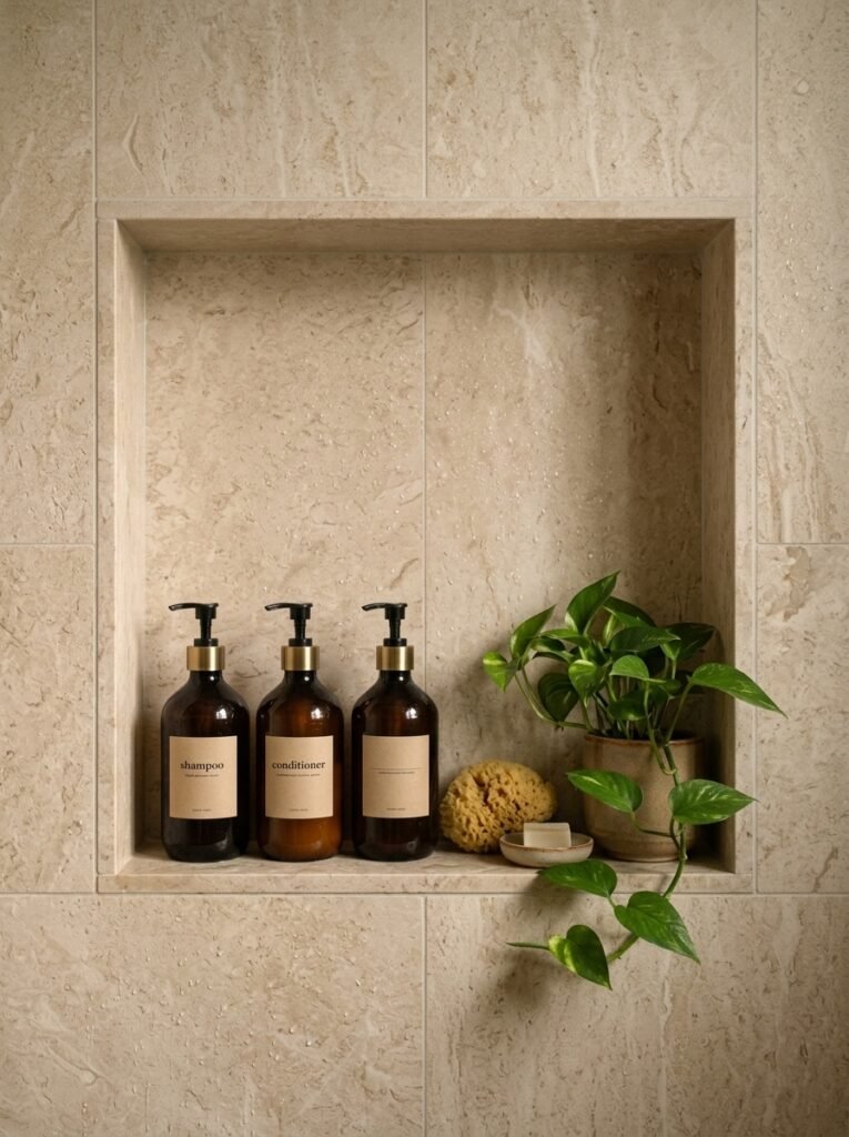 Built-In Shower Niche Ideas That Look Good and Stay Practical
