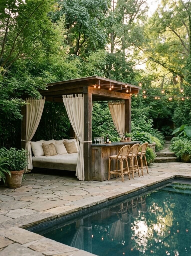 Classic Hamptons Poolscape