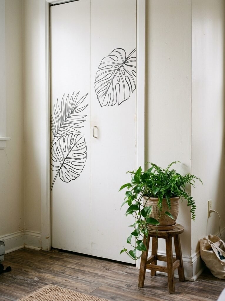 Colorful Bifold Closet Doors