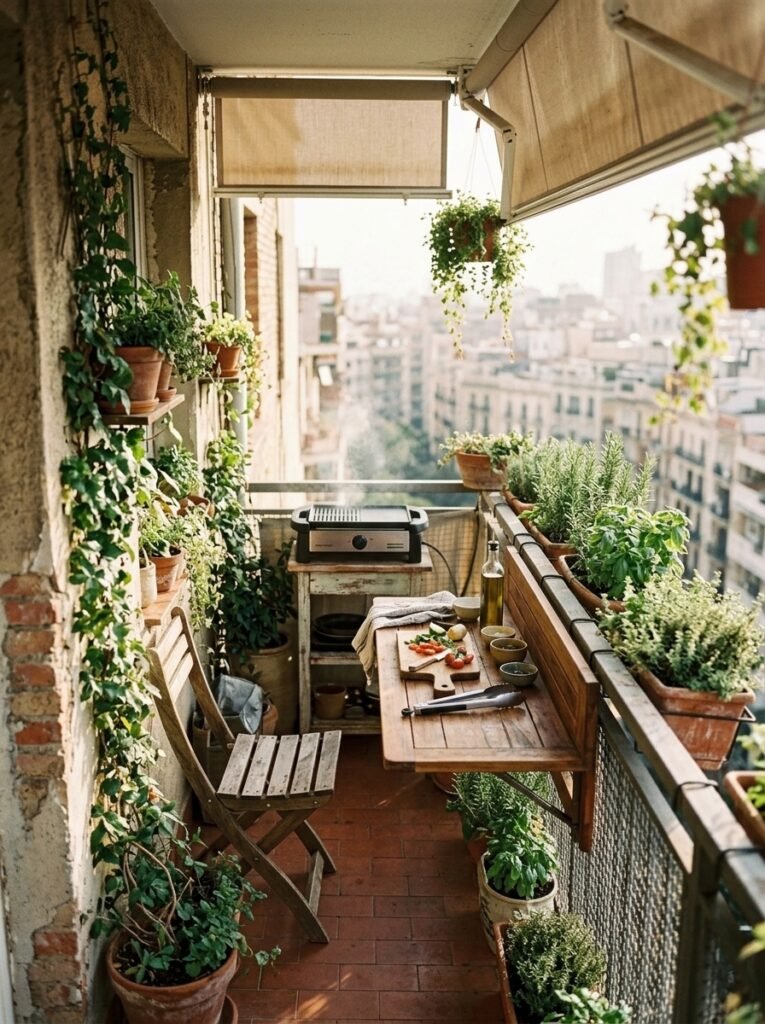 Covered Balcony Grill