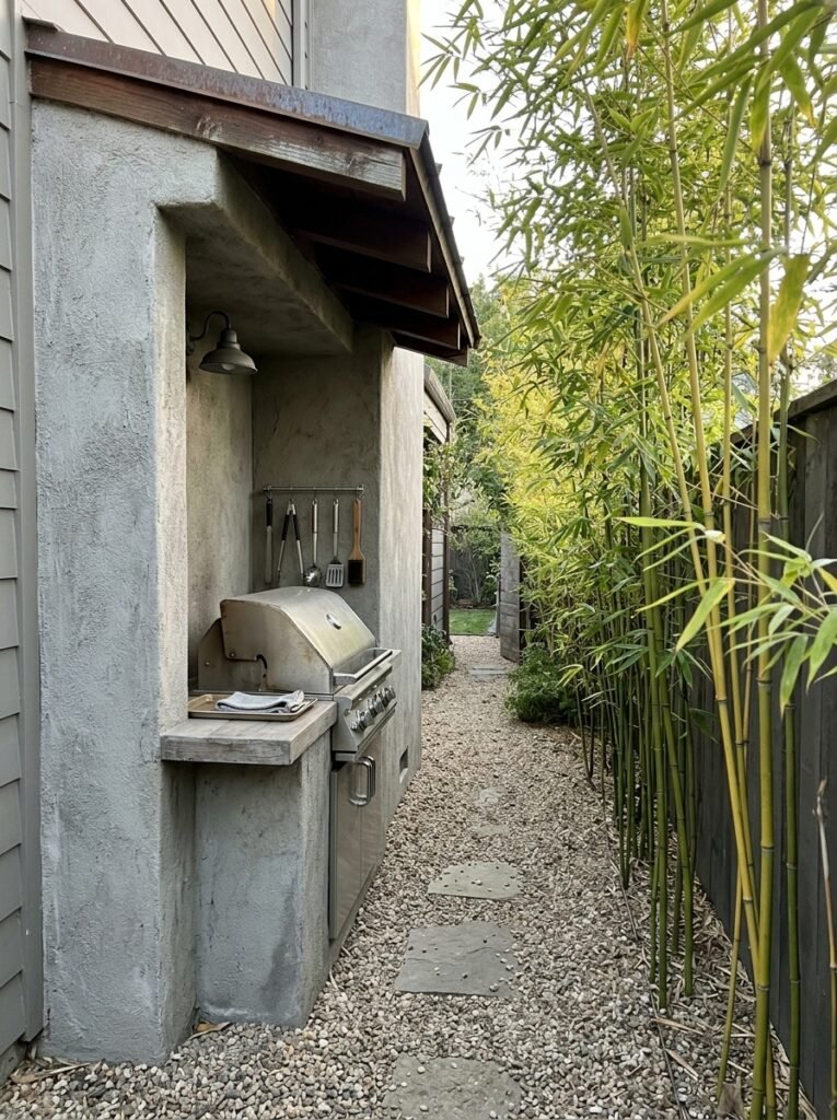 Covered Outdoor Grill Nook