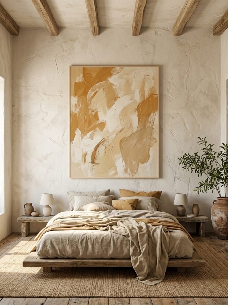 Hang Art Over the Bed