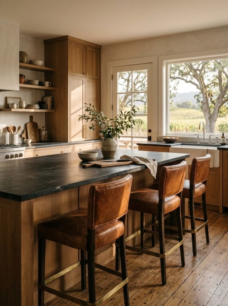 Leather Bar Stools