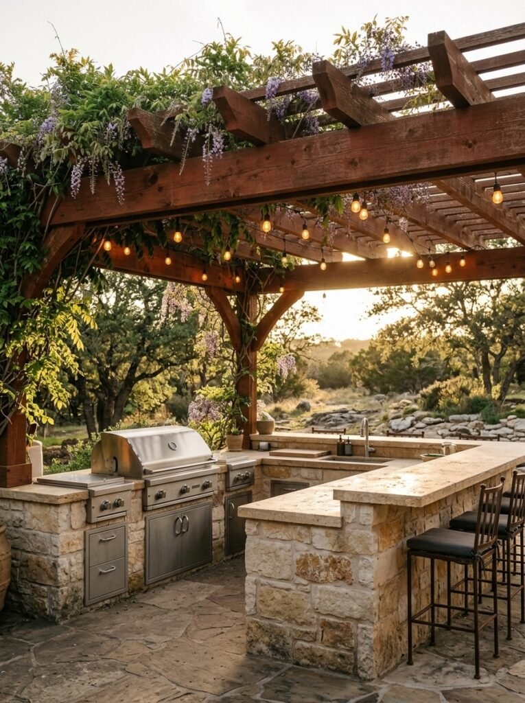 Outdoor Kitchen Pergola