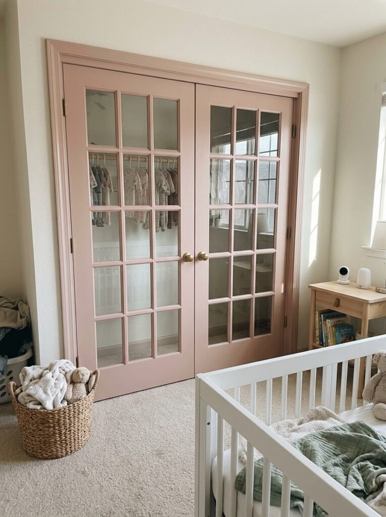 Pink Closet French Doors