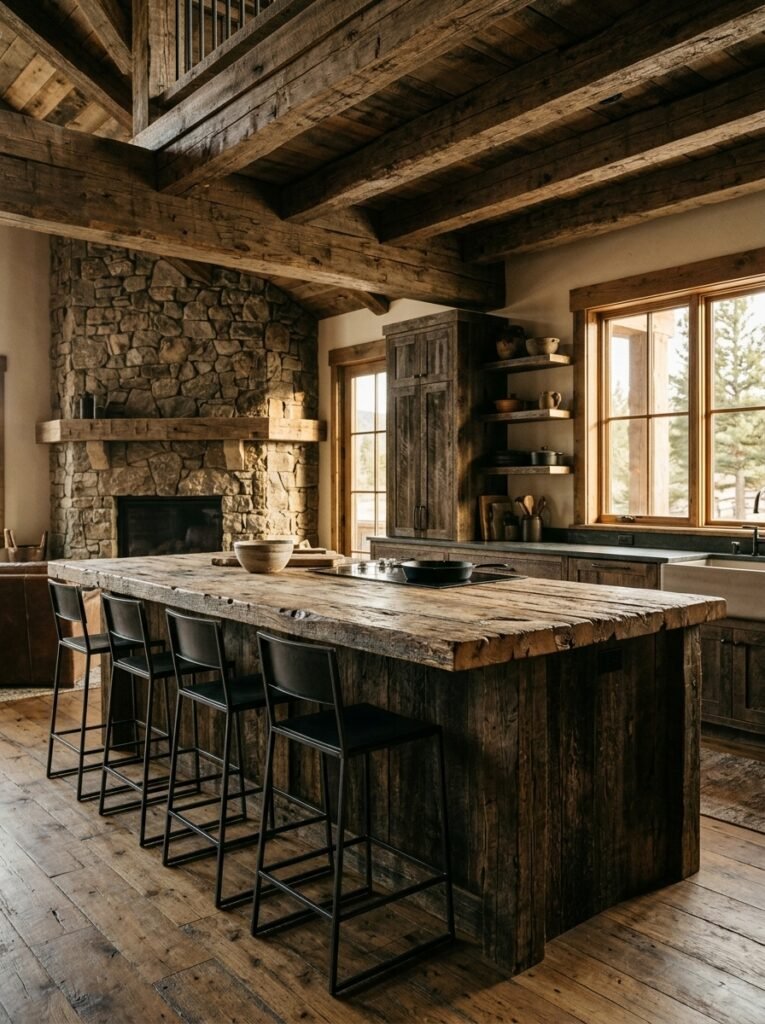 Reclaimed Island Seating