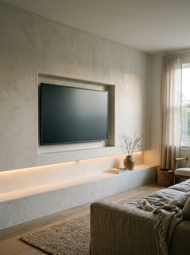 Sage Green TV Wall