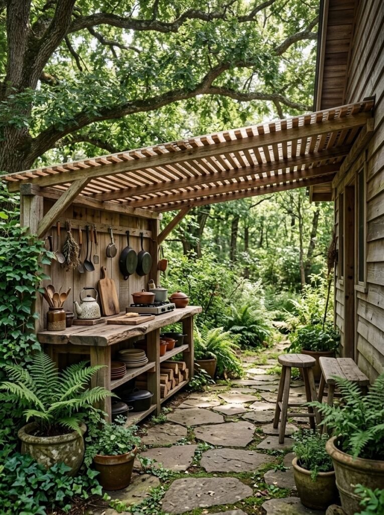 Semi-Shaded Kitchenette