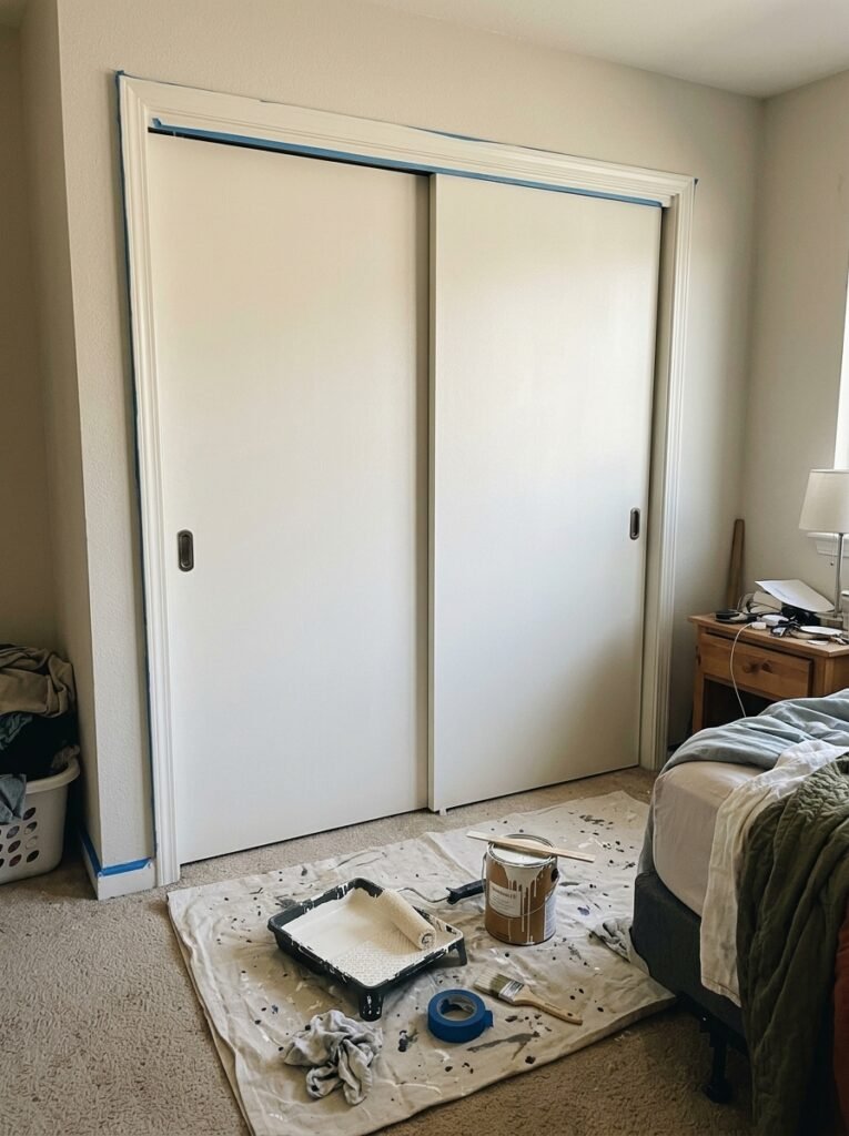 Sliding Closet Doors With Faux Trim