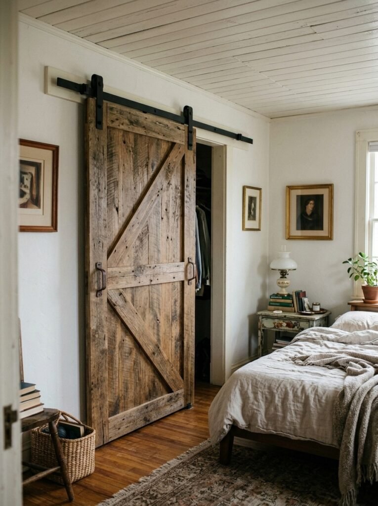 Sliding Shiplap Closet Barn Door